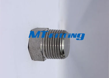 ASTM A182 F304 / 304L / 304H Hex Head Plug Forged High Pressure Pipe Fittings